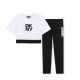 клин,dkny,kids,top,and,legging,set,white,black