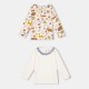 детски,тениски,детски,облекла,lilly,and,sid,&,sid,multicoloured,animal,forest,print,and,plain,top,2,pack,ecru