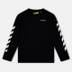 off,white,kids,long,sleeve,shirt,black,white