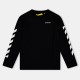 off,white,kids,long,sleeve,shirt,black,white