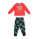 детска,пижама,детски,пижами,детски,облекла,star,yb,dino,pyjamas,dinosaur,boys,red,black