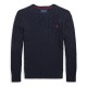 пуловер,polo,ralph,lauren,kids,cable,knit,crew,neck,jumper,newport,navy