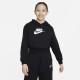 суичър,промоция,на,зимни,облекла,разпродажба,nike,детски,горнища,с,качулка,nike,girls,sportswear,club,fleece,crop,hoodie,black,white