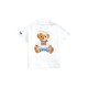 детска,тениска,детски,3/4,панталони,polo,ralph,lauren,unisex,kids',bear,logo,t,shirt,white,blue