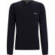 пуловер,мъжки,пуловери,boss,men,s,ever,x,cotton,logo,crewneck,jumper,dark,blue,402
