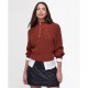 пуловер,дамски,плетени,дрехи,barbour,international,solar,half,zip,jumper,amaretto