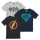 детски,тениски,дамски,стоки,с,аним.,герои,dc,comics,3,pack,hero,logos
