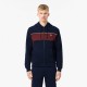 суичър,мъжки,горнища,с,качулка,мъжки,ежедневни,облекла,lacoste,zip,up,colour,block,hoodie,navy,red