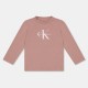 детска,тениска,calvin,klein,jeans,unisex,kids,monogram,long,sleeve,t,shirt,rose,tp9
