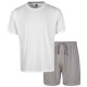 мъжки,комплект,мъжки,пижами,light,and,shade,crew,neck,tee,and,short,pyjama,set,mens,white