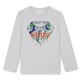тениска,детски,3/4,панталони,kenzo,kids',logo,regular,fit,t,shirt,grey,marl