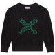 блуза,детски,3/4,панталони,kenzo,kids',cross,logo,crew,sweatshirt,dark,grey