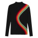 пуловер,дамски,плетени,дрехи,ps,paul,smith,swirl,high,neck,jumper,blacks,79