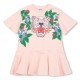 юношеска,тениска,детски,3/4,панталони,kenzo,logo,t,shirt,dress,juniors,pink