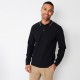 пуловер,облекла,на,разпродажба,мъжки,пуловери,threadbare,textured,knitted,long,sleeve,polo,jumper,black