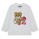тениска,детски,облекла,moschino,kids',teddy,bear,logo,long,sleeve,t,shirt,white,10063