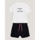 детски,екип,детски,облекла,tommy,hilfiger,logo,t,shirt,and,shorts,set,infants,white