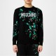 блуза,мъжки,пуловери,moschino,paint,knit,sweatshirt,black