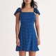 рокля,nobodys,child,elise,polka,dot,mini,dress,blue