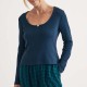 пижама,дамски,пижами,nobodys,child,pointelle,long,sleeve,pyjama,top,blue