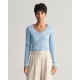 дамски,плетени,дрехи,gant,stretch,cotton,cable,v,neck,peachy,dove,blue