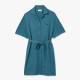 рокля,lacoste,linen,and,cotton,belted,shirt,dress,green