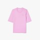 3/4,тениска,дамски,топове,lacoste,soft,cotton,three,quarter,sleeve,t,shirt,pink