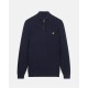 пуловер,мъжки,пуловери,lyle,and,scott,ribbed,quarter,zip,jumper,dark,navy