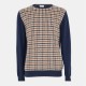 пуловер,мъжки,пуловери,aquascutum,men's,knitted,crew,neck,jumper,check