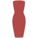 дамска,рокля,дамски,поли,и,рокли,honeyz,women,s,boobtube,midi,bodycon,dress,rust