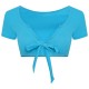 къса,блуза,дамски,топове,honeyz,crop,top,ld99,turquoise