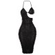 дамска,рокля,дамски,поли,и,рокли,honeyz,sling,dress,womens,black