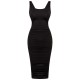 рокля,дамски,поли,и,рокли,дамски,облекла,размер,honeyz,ruched,dress,ld99,black