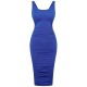 рокля,дамски,поли,и,рокли,дамски,облекла,размер,honeyz,ruched,dress,ld99,blue