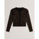 жилетка,дамски,плетени,дрехи,ted,baker,ted,sequin,cardigan,ld64,black