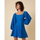 рокля,дамски,поли,и,рокли,nobodys,child,loredana,balloon,sleeve,mini,dress,blue