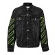 яке,мъжки,якета,off,white,men's,black,arrow,outline,cotton,long,sleeve,denim,jacket,vintage,black