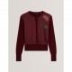 жилетка,дамски,плетени,дрехи,ted,baker,ted,floral,cardigan,ld64,maroon