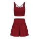 комплект,дамски,тениски,дамски,топове,slazenger,bra,short,set,ld62,tibetan,red