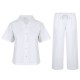 пижама,miso,women's,oxford,revere,collar,pyjama,set,white