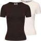 дамски,тениски,дамски,топове,slazenger,2pk,fit,ss,t,ld62,chocolate,sugar