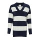 пуловер,дамски,плетени,дрехи,дамски,облекла,размер,soulcal,cal,women,long,sleeve,stripe,jumper,navy,white
