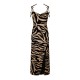 дамска,рокля,off,white,women,s,zebra,print,midi,dress,black,zebra