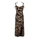 рокля,дамски,ризи,off,white,zebra,midi,dress,black,zebra