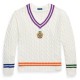 пуловер,мъжки,пуловери,polo,ralph,lauren,men,s,crew,neck,jumper,cream,combo