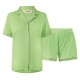 пижама,дамски,пижами,urban,threads,women's,short,sleeve,pyjama,set,green,pink