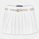 пола,missy,empire,belted,pleated,mini,skirt,white