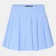 дамска,пола,missy,empire,stripe,pleated,mini,skirt,womens,blue