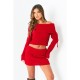 пуловер,дамски,плетени,дрехи,missy,empire,bardot,fold,down,jumper,red