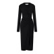 рокля,дамски,поли,и,рокли,off,white,vi,crepe,draped,midi,dress,black